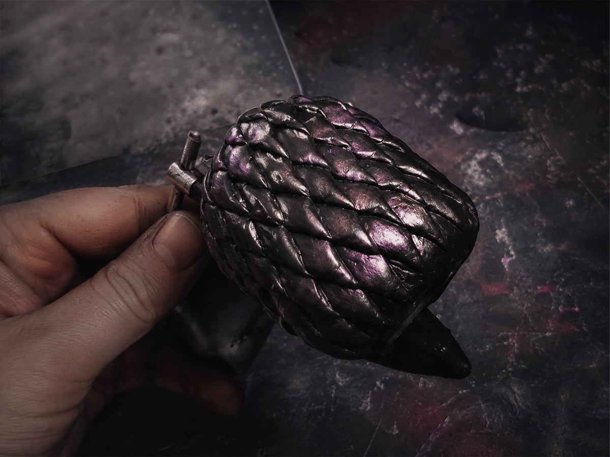 Medusa tattoo machine during physical fabrication