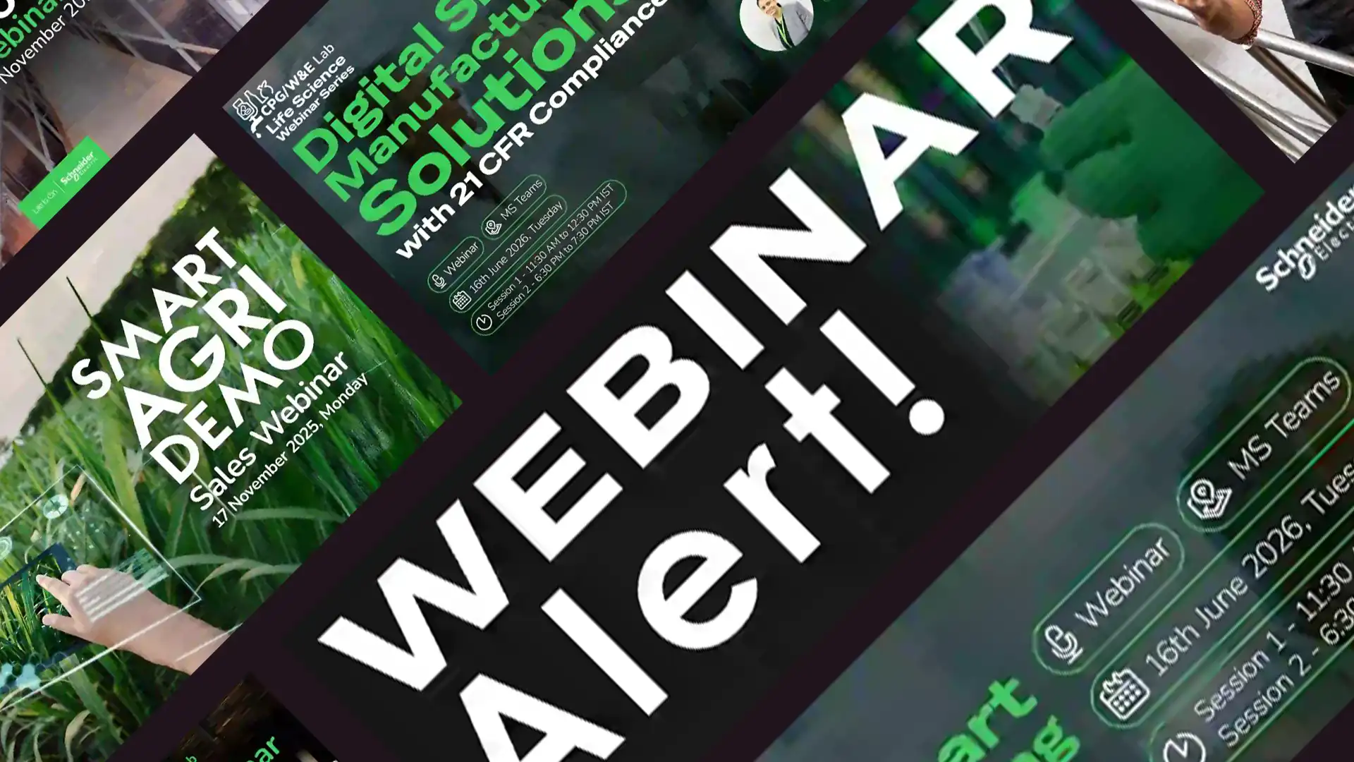 Webinar communication campaign work
