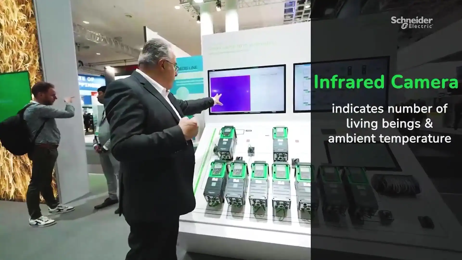 Infrared sensing shown in the EAE Cow Shed demo