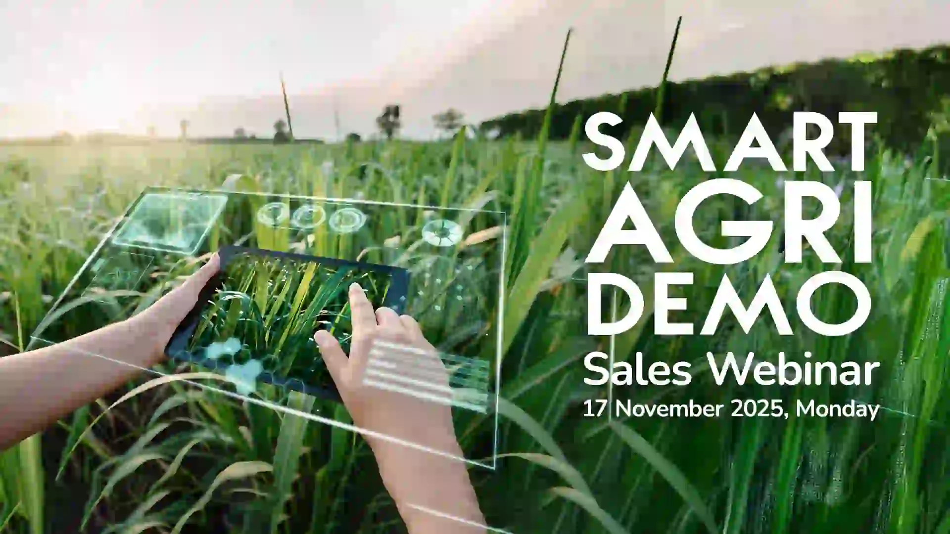 Smart Agriculture webinar visual